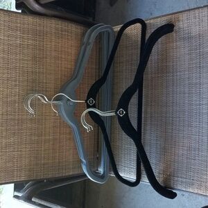 12 Black & Blue Velvet Hanger